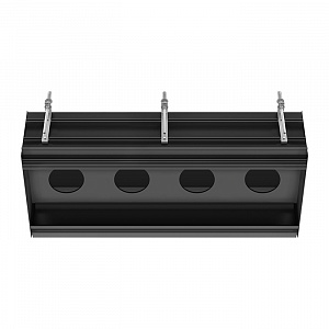 Gessi Binario Профиль линейный 880 мм, для 4 модулей, установка Easy-Fix, цвет: Black XL