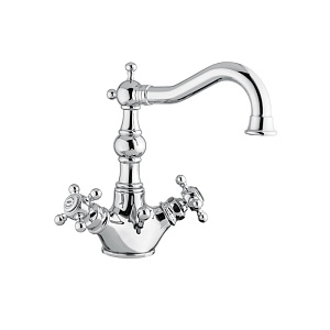 Bugnatese Arcadia Смеситель для раковины, на 1 отв., без донного клапана, цвет: хром