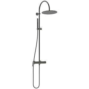 Ideal Standard La Dolce Vita Душевая система, с настенным смесителем для душа, верхний душ 30см., душевая лейка Stick, шланг Idealflex 175см., цвет: PVD Magnetic Grey (Магнит)