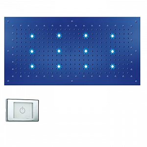 BOSSINI DREAM-XL RECTANGULAR Верхний душ 1000 x 500 мм, с 12 LED RGB, блок питания/управления, Cromoterapia, цвет: хром