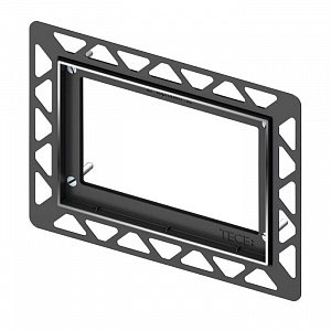 TECEsquare, Монтажная рамка для установки стеклянных панелей на уровне стены (регулировка: 5-18 мм) окантовка: хром