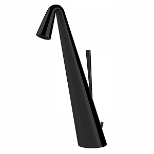 Gessi Cono Смеситель для раковины высокий с донным клапаном на 1 1/4”, соединительные шланги на 3/8, цвет: Black XL