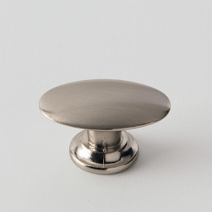 EBAN Ovale, ручка-кнопка для мебели, Цвет: хром матовый