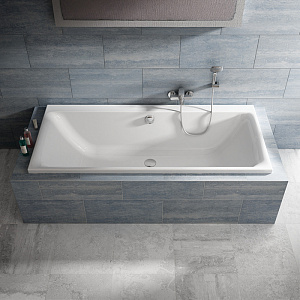 Ideal Standard Connect Air DUO Ванна 180x80 см, встраиваемая, акрил, без панелей, перелива, без ножек, цвет: белый глянец