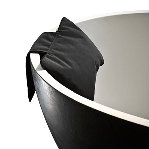Decor Walther Loft NKH Подушка для ванной 32x21см, с противовесом, нейлон, подвесной, цвет: черный