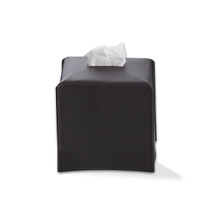 Decor Walther Nappa KBQ Коробка для салфеток, цвет: Натуральная кожа NAPPA черно-коричневая