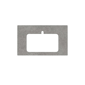 Kerama Marazzi Столешница из керамогранита для встраиваемых раковин сверху Фондамента 80см, с 1 отв., цвет: серый натуральный