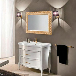 EBAN Rachele Комплект мебели с зеркалом Aurora, 108см, напольный, Цвет: BIANCO PERLATO