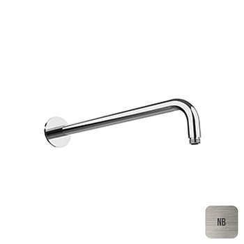 Almar Кронштейн для душа 35см., настенный, с круглым отражателем, цвет: Nickel Brushed