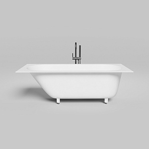LOFO by Salini Ванна встраиваемая 170х75см, овальная чаша, материал: Solid Surface, цвет: белый матовый