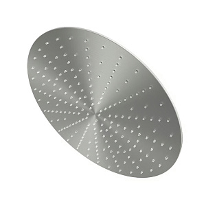 QuadroDesign Верхний душ 30см., настенный/потолочный, 1 режим, цвет: Brushed Stainless Steel