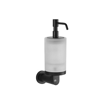 Gessi Emporio accessories Дозатор для жидкого мыла, подвесной, сатинированное стекло, цвет: Black XL