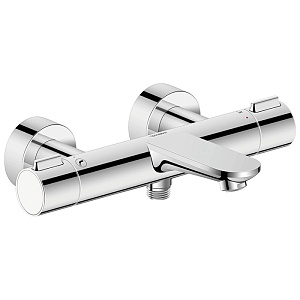 Duravit Wave Смеситель для ванны, настенный, термостатический, цвет: хром