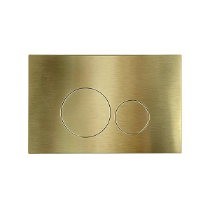 NEMO Клавиша смыва, круглые кнопки, цвет: брашированное золото