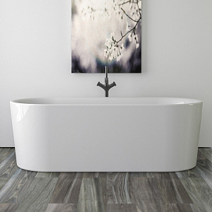 Knief Fresh Ванна отдельностоящая 180х80х60см., с щелевым переливом, без слив-перелива, цвет: белый матовый