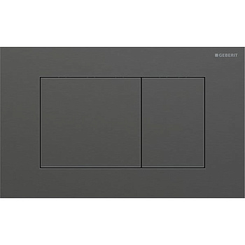 Geberit Sigma40 Клавиша для двойного смыва, квадратная: Хромированный черный