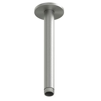 QuadroDesign Держатель верхнего душа, потолочный 20см., цвет: brushed stainless steel