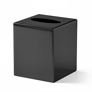3SC Metal Tonda Контейнер для бумажных салфеток, 12х12хh14 см, настольный, цвет: черный матовый
