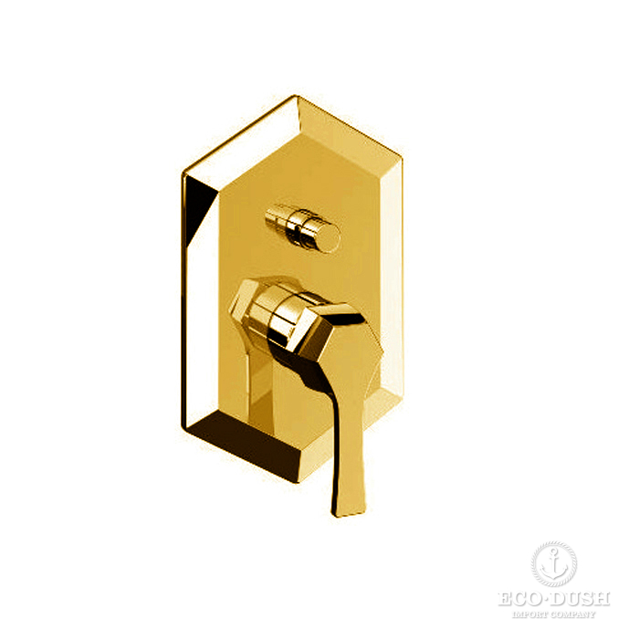 CISAL Cherie Встраиваемый однорычажный смеситель для ванны/душа, цвет: золото