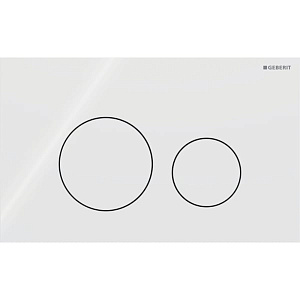 Geberit Sigma40 Клавиша для двойного смыва, круглая: Белый