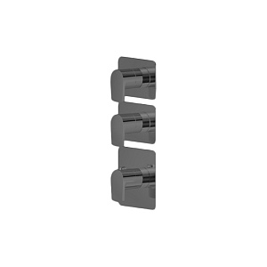 Newform Haka Смеситель для душа, термостатический, на 2 источника, цвет: PVD brushed gun metal