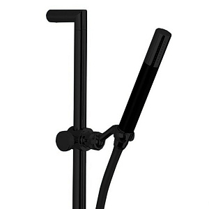 Cisal Shower Душевой гарнитур, ручная лейка, шланг 150см, штанга 58см, цвет: черный матовый