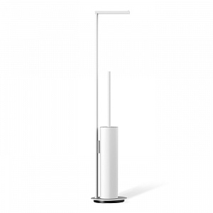 Decor Walther Mikado SBK Напольная стойка 73.5см., с ершиком и бумагодержателем, цвет: белый матовый