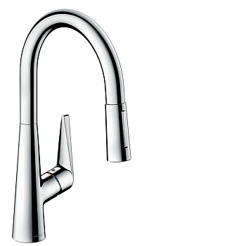 Hansgrohe Talis M51 Смеситель  для кухни на 1 отв, поворотный излив: 21.3см с вытяжным душем, 2jet, h:18.5см, цвет: хром