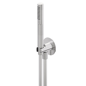 Newform Ionika Лейка ручная с держателем и шлангом, цвет: PVD brushed stainless Stell