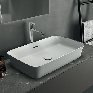 Ideal Standard Ipalyss Раковина накладная 65х39хh12 см, без отв., с крепежом, покрытие: Diamatec® цвет: белый
