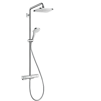 Hansgrohe Croma E 280 1jet Душевая система Showerpipe с термостатом для душа, цвет: хром 