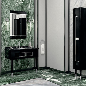 Oasis Prestige Композиция №5 Комплект мебели напольная, 108х55хh218 см, цвет: череый/хром
