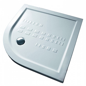 Ceramica Althea PIATTI DOCCIA поддон керамический полукруглый R500 1000*1000*55 белый , слив 90мм, без упаковки /потертости/ код 15