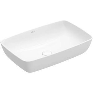 Villeroy&Boch Artis Раковина 58х38.5х12.5см., накладная, без отв., без перелива, TitanCeram, цвет: альпийский белый