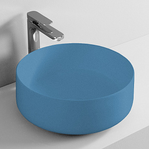 Artceram Cognac Раковина накладная Ø 42 см, Saniglaze, цвет: blue avio