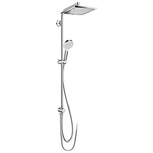 Hansgrohe Crometta E Душевая стойка с верхним душем 24см, ручным душем и шлангом 150см, цвет: хром