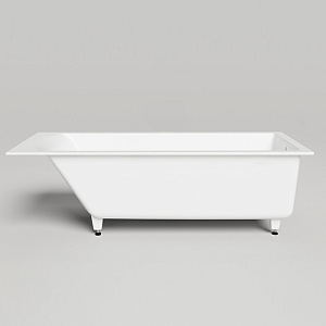 Salini Cascata Встраиваемая ванна 170x70x55.2см., ножки, материал: S-Sense, цвет: белый матовый