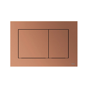 TECEnow Панель смыва унитаза для системы двойного смыва, цвет: Красная бронза металлик