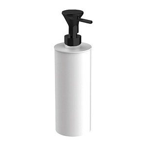 Cisal Vita Дозатор для мыла, из композита, настольный, цвет: белый матовый/черный матовый