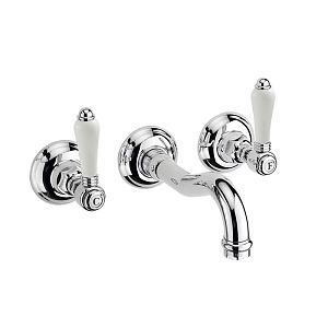 Nicolazzi Petit Mont Blanc Смеситель для раковины, настенный, цвет: хром