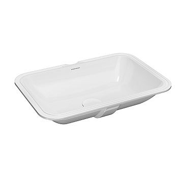 Kerama Marazzi Plaza Раковина встраиваемая снизу 54.5х38см., без отв., цвет: белый глянцевая