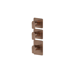 Newform Haka Смеситель для душа, термостатический, на 2 источника, цвет: PVD brushed copper bronze