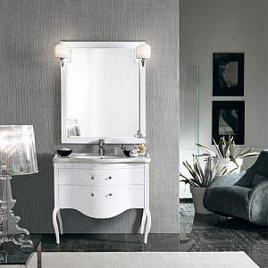 EBAN Sonia Комплект мебели 95 см с зеркалом Marika, цвет: BIANCO DECAPE