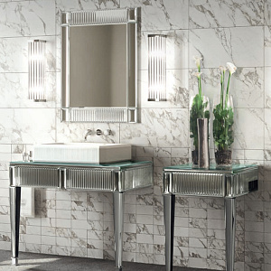 Oasis Rialto Комплект мебели напольный, №1, L98xP51x H:200см, цвет: ribbed mirror/хром