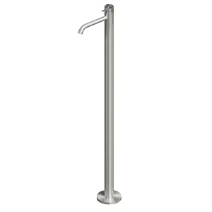 QuadroDesign Source Смеситель для раковины, напольный, цвет: Brushed Stainless Steel