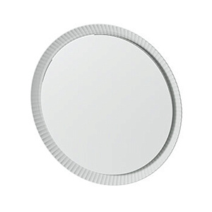 Artceram Зеркало Lord Ø76 см в керамической раме с LED-подсветкой и сенсорным выключателем, цвет: белый матовый