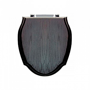 Devon&Devon Westminster Сиденье для унитаза из массива дуба, микролифт, цвет: темный/хром