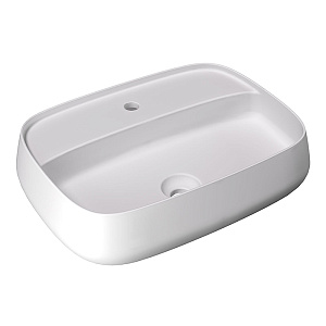 Alice Nur Plan Раковина 60x45x15см., накладная, 1 отв., цвет: белый матовый