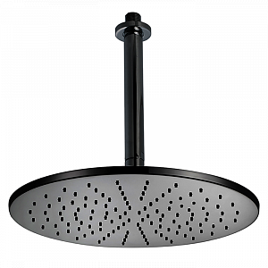 CISAL Shower Верхний душ D300 мм с потолочным держателем L180 мм, цвет: черный