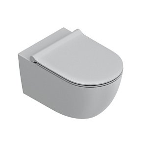 Catalano Sfera Унитаз подвесной 55х35см, безободковый, смыв Tornado, покрытие Twinglaze+, цвет: Cemento Satinato